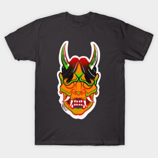 Oni demon red outline T-Shirt